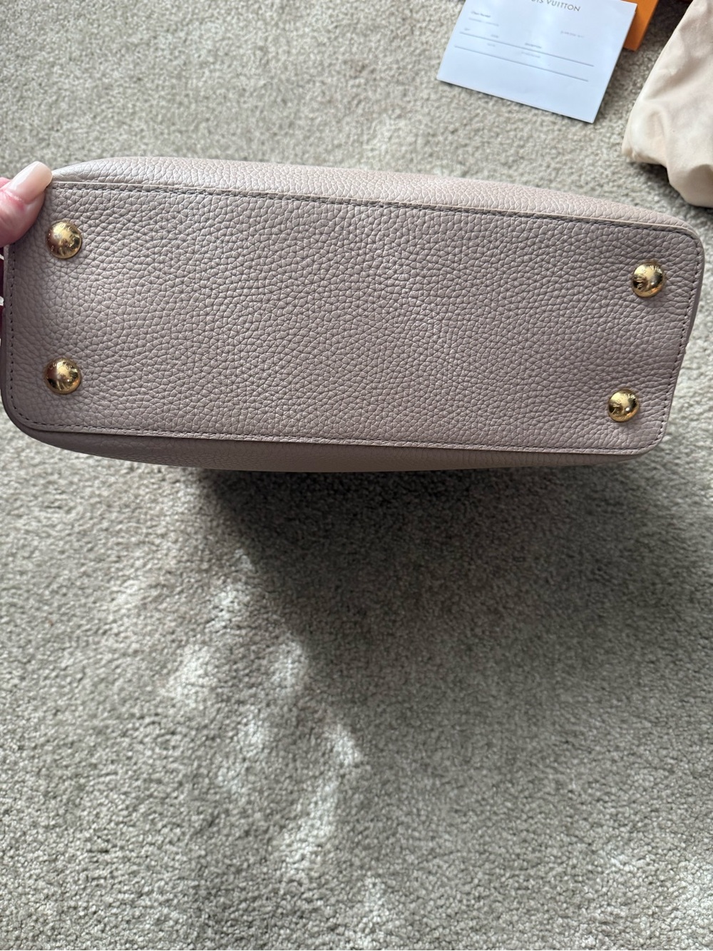 Louis Vuitton Pink Taupe Capucines Shoulder bag - Picture 10 of 16